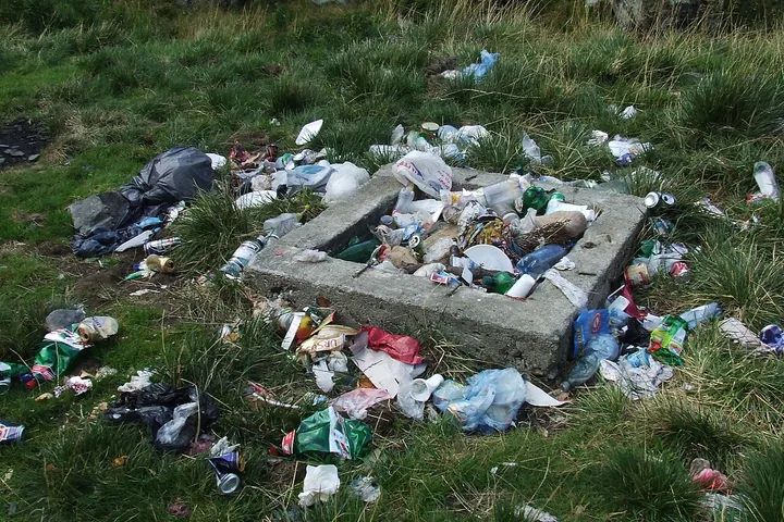 Deșeuri abandonate în România, fotografie de arhivă care nu arată zona Sintești