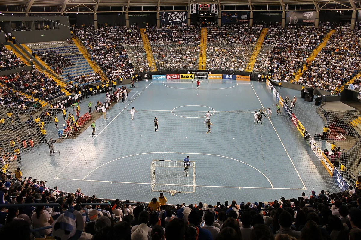 Meci de futsal într-o sală din Guatemala, fotografie ilustrativă de arhivă