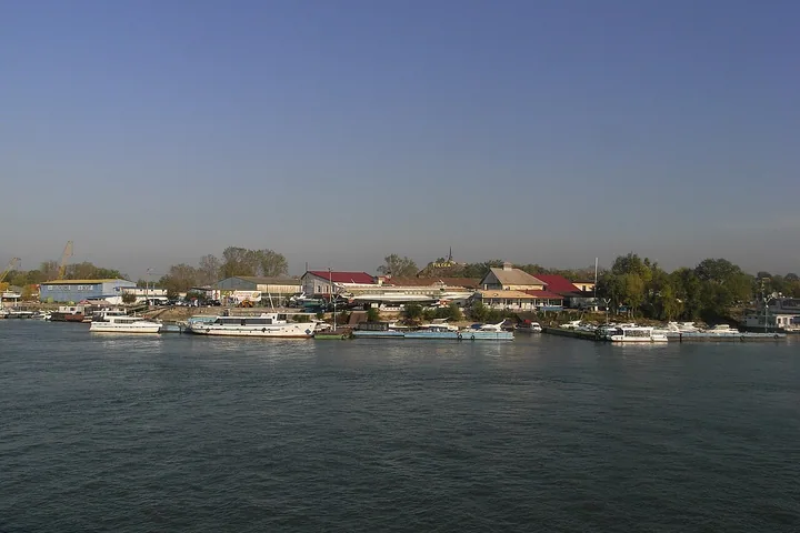 Dunărea la Tulcea, fotografie de arhivă din 2018